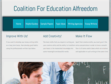 Tablet Screenshot of coalitionforeducationalfreedom.org
